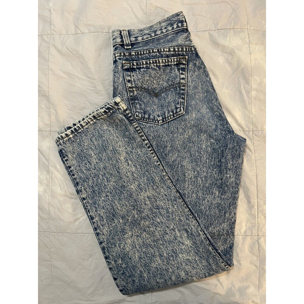 Rare Blank ® Tab Levi's 511 Slim Fit Stonewash Stretch Denim Jeans 30x30